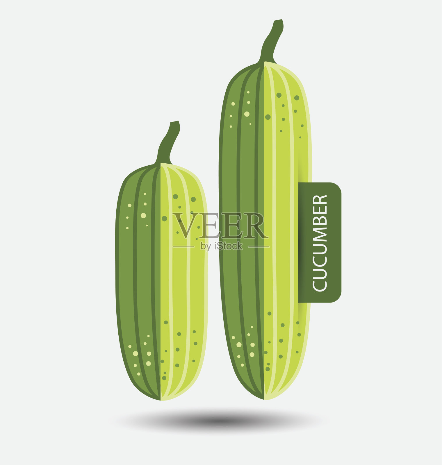 黄瓜、蔬菜矢量插图设计元素图片