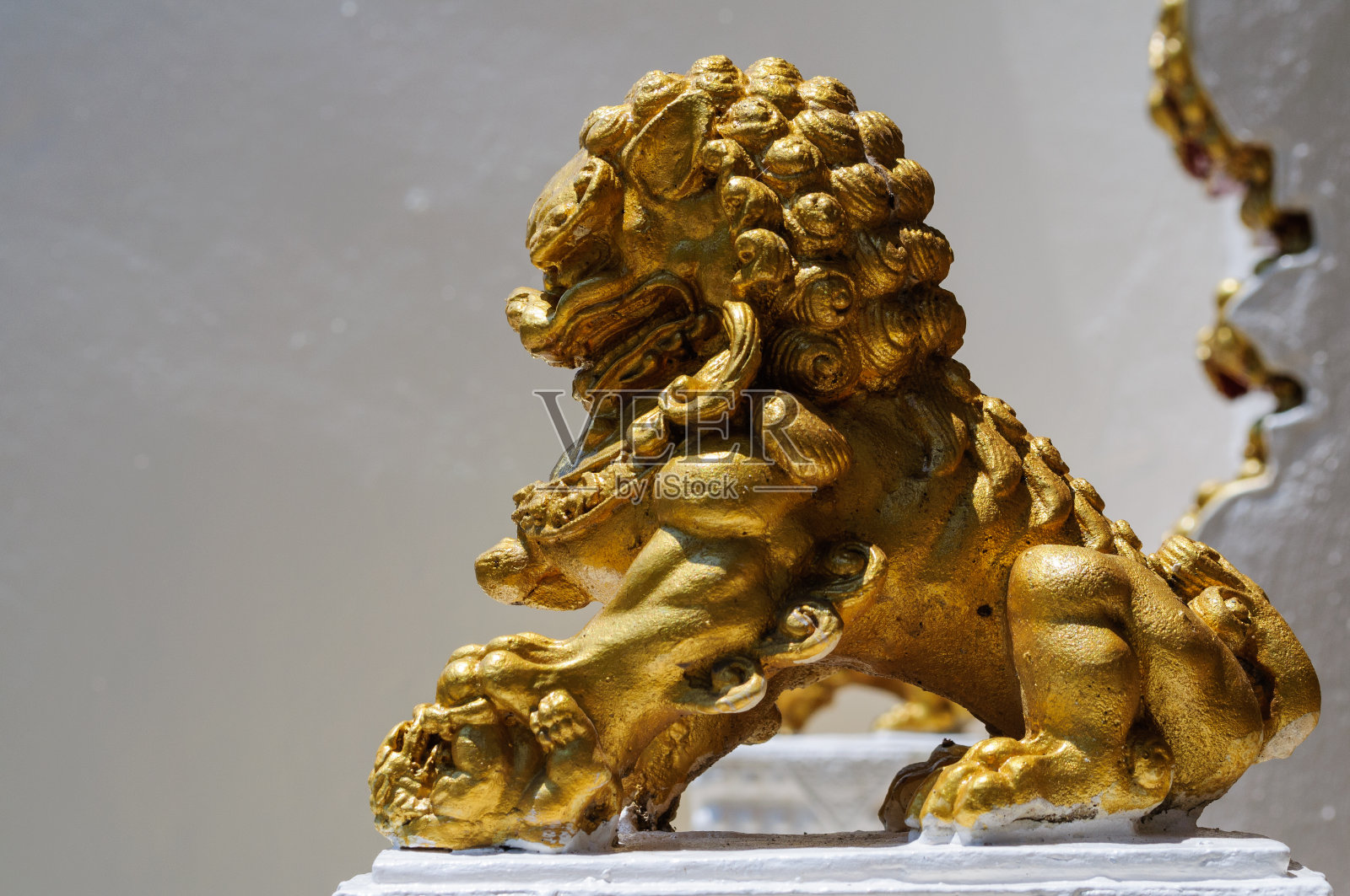 金狮雕像，泰国照片摄影图片