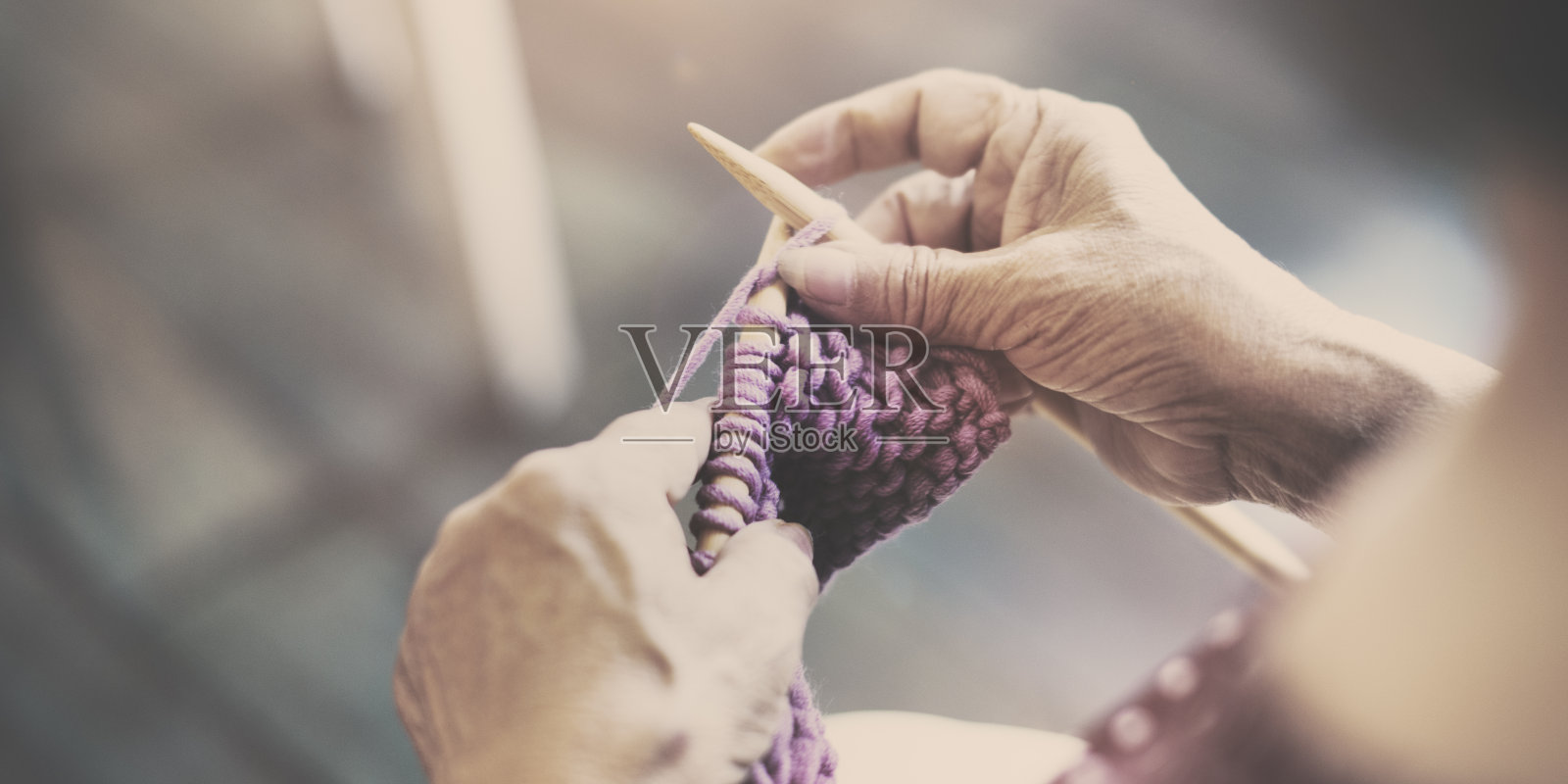 针织针织针纱线刺绣工艺围巾概念照片摄影图片