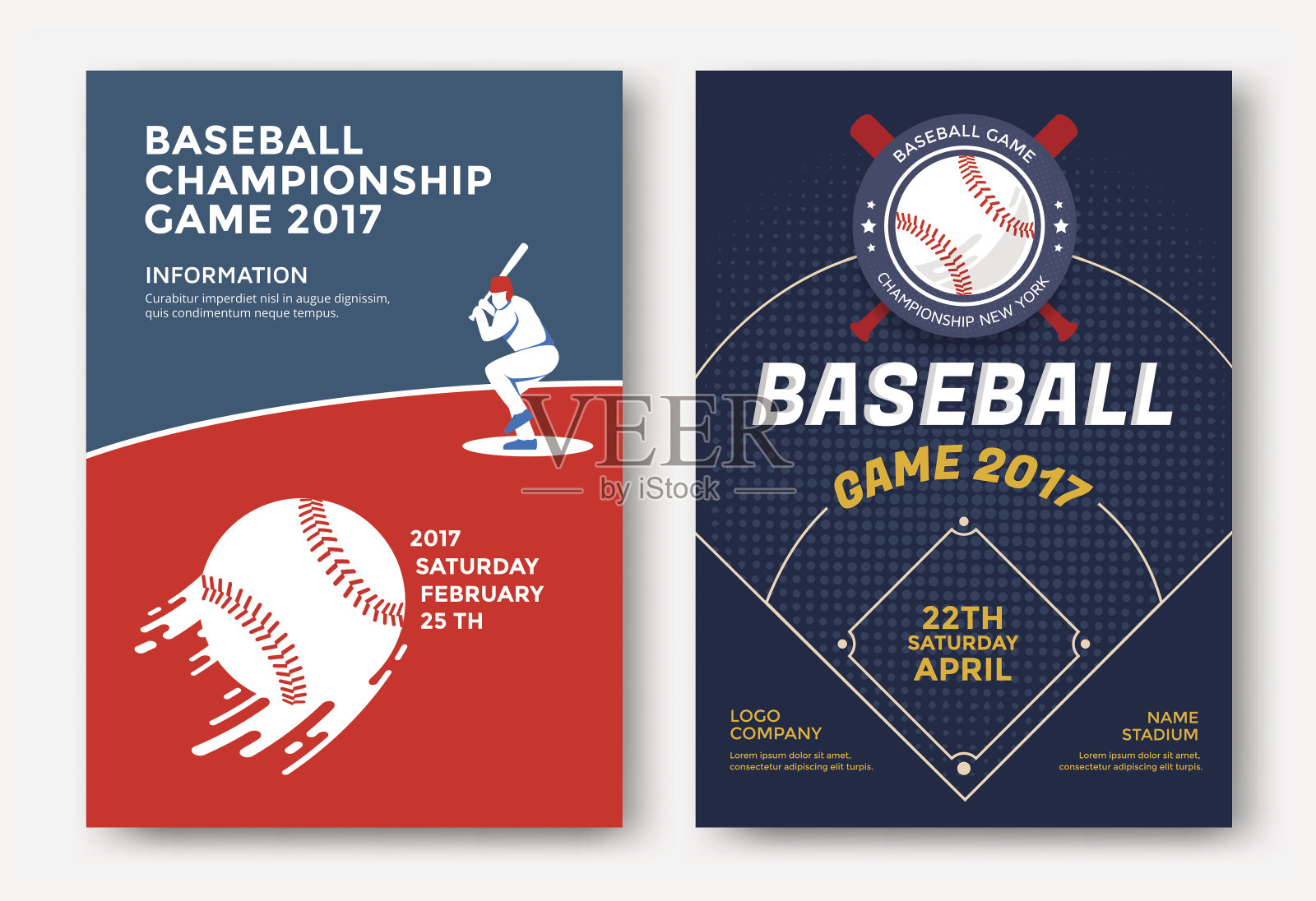 棒球比赛的海报设计模板素材