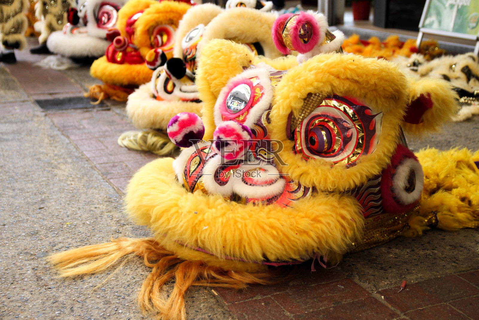 中国新年-狮子头照片摄影图片