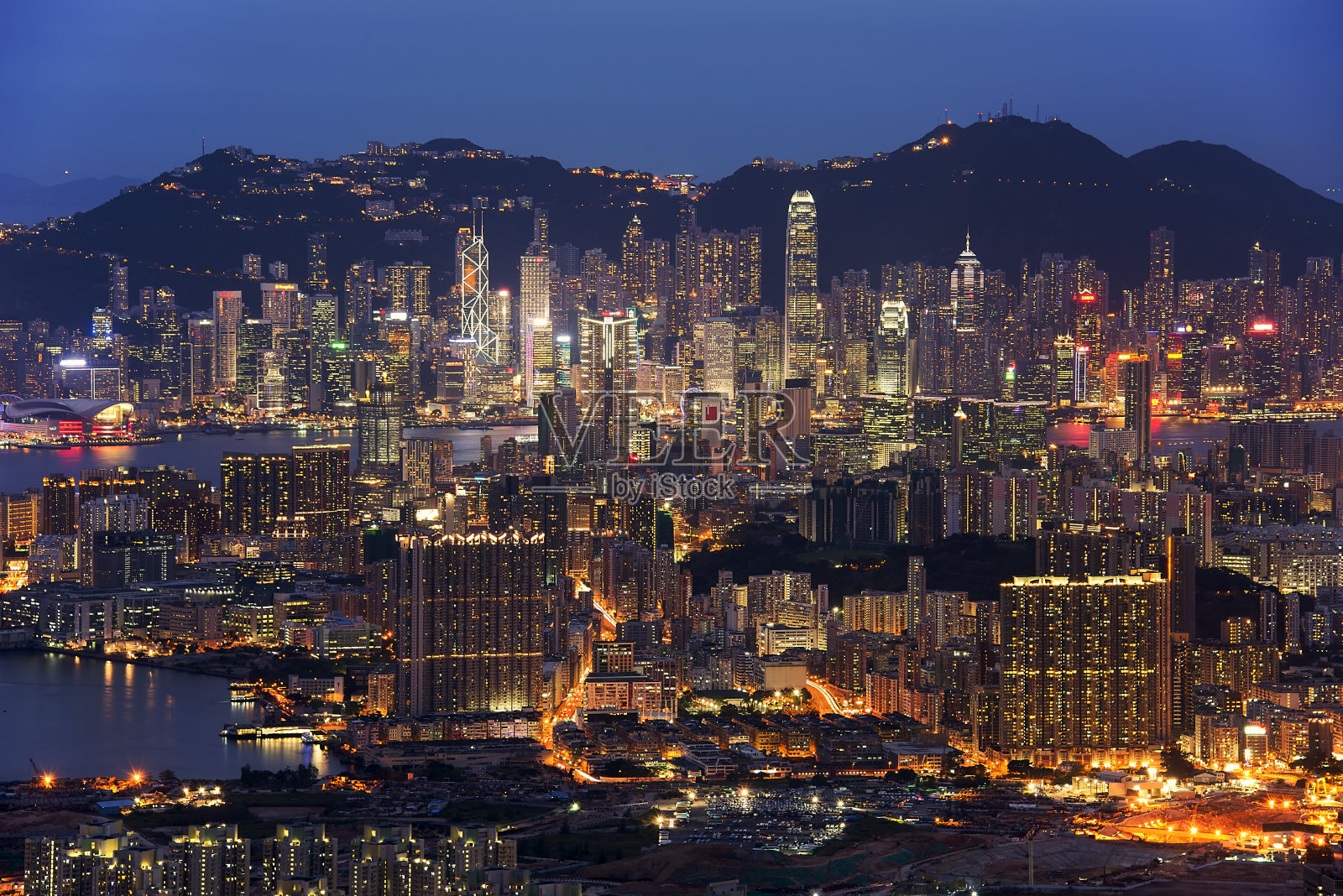 香港夜景照片摄影图片