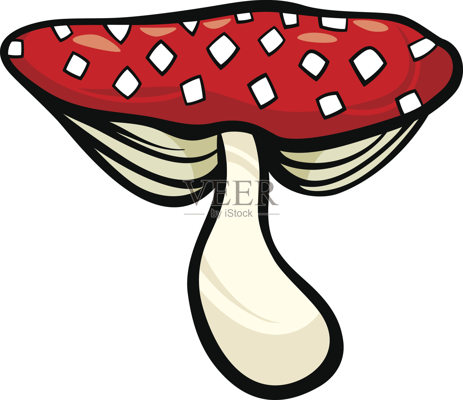 蘑菇卡通插图插画图片素材