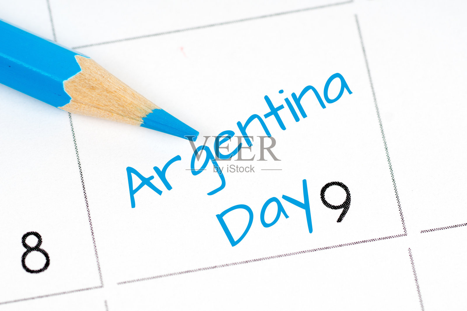 阿根廷独立日日历照片摄影图片