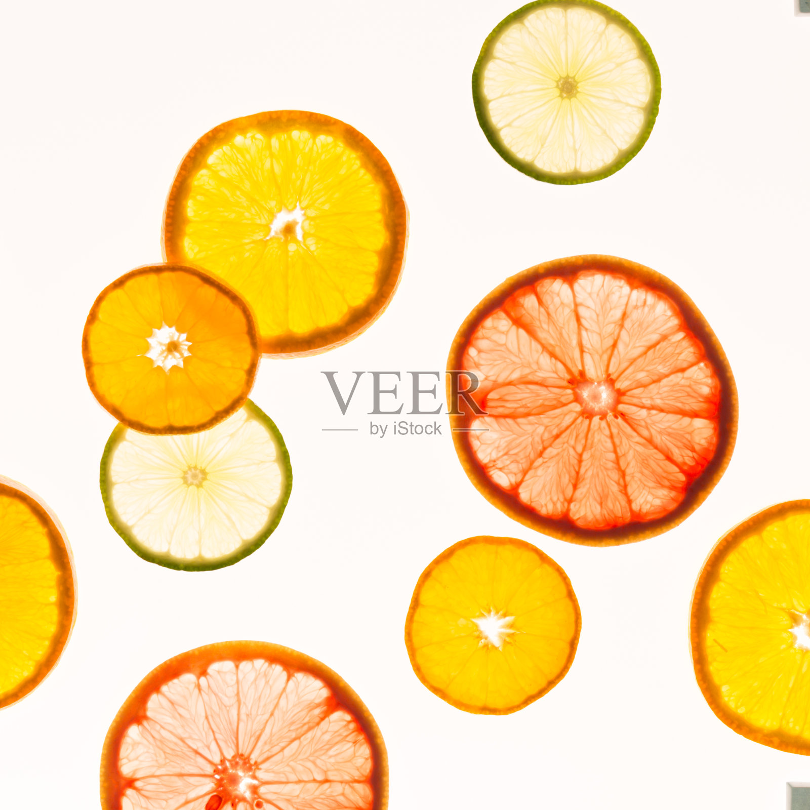 柑橘类水果。不同的概念。健康食品。抽象艺术照片摄影图片