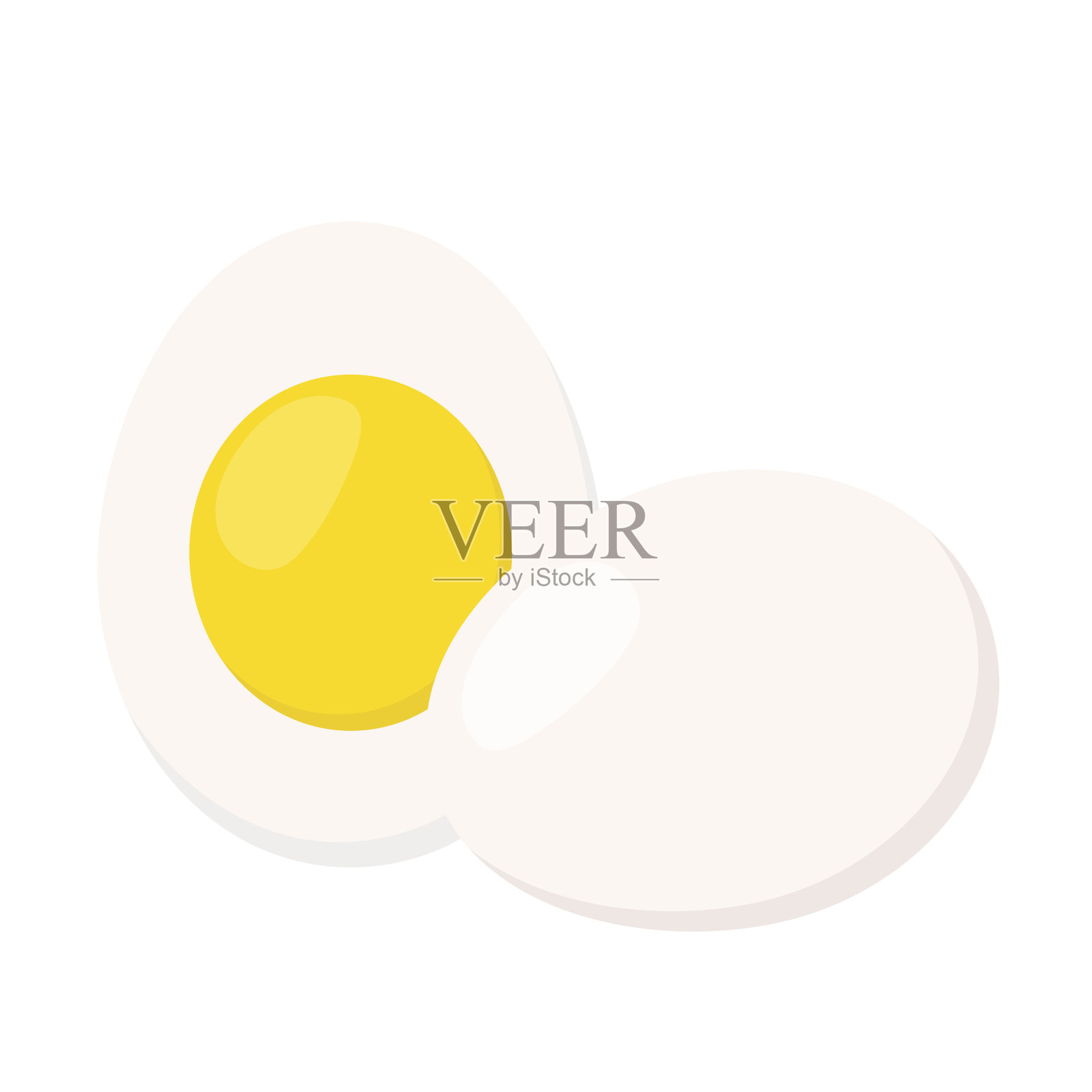 平鸡蛋。健康的蛋白质营养。农场新鲜的鸡蛋。设计元素图片