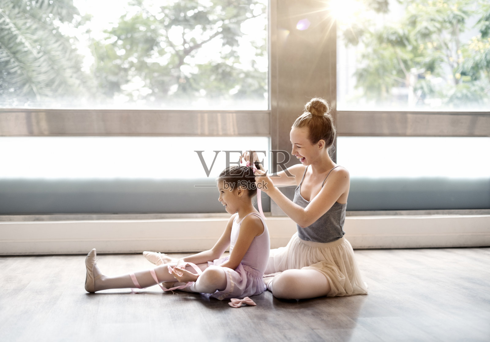 芭蕾舞演员训练学校的概念照片摄影图片