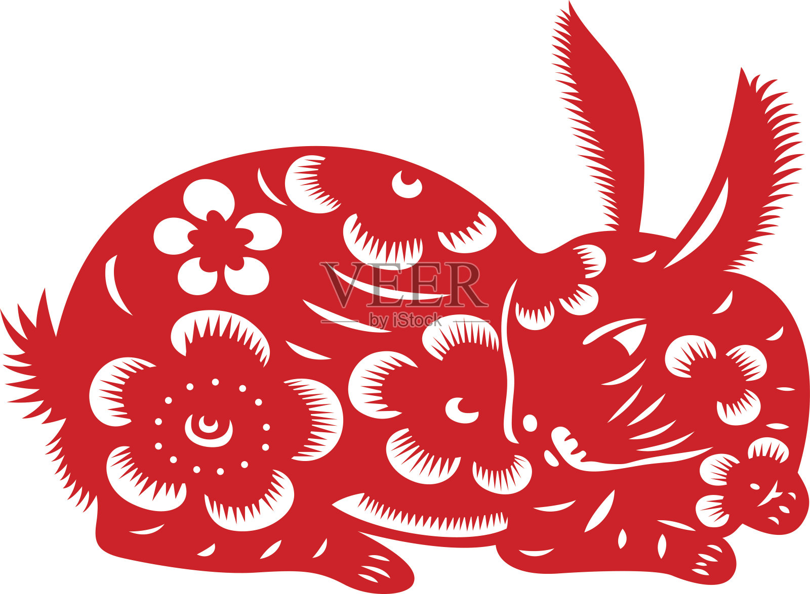 兔是中国的十二生肖设计元素图片