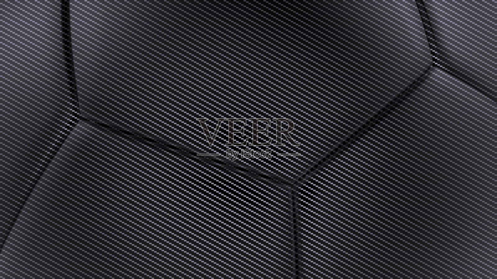 碳纤维软六角形背景3d渲染照片摄影图片