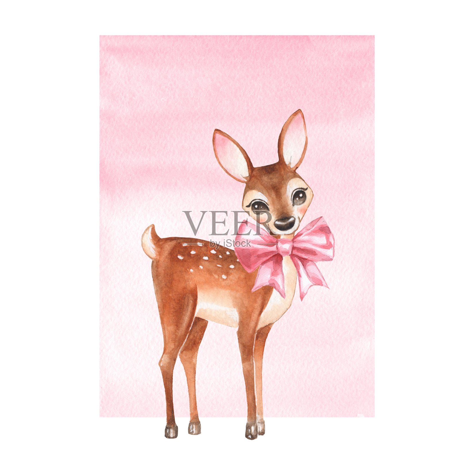 婴儿鹿插画图片素材