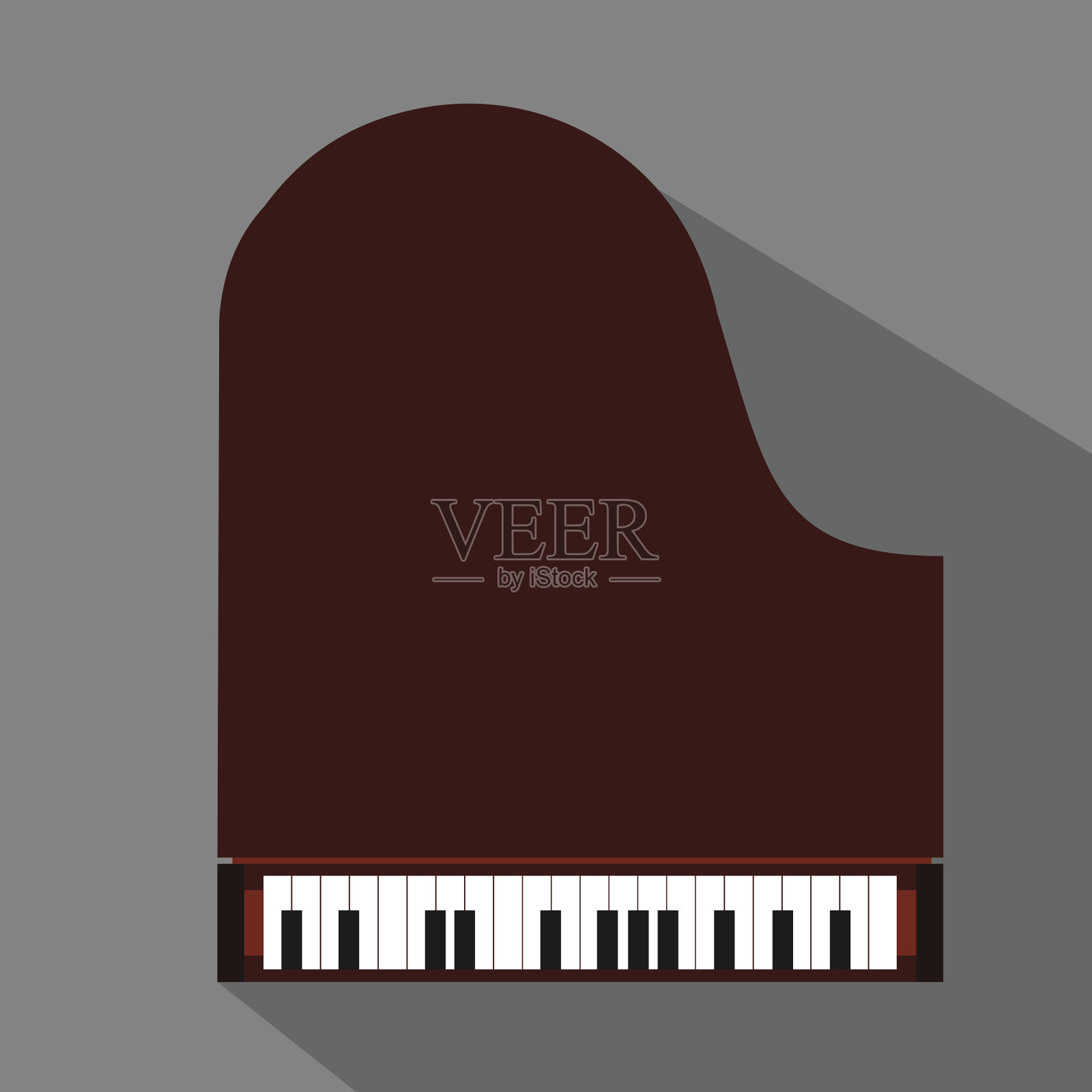 钢琴平图标设计元素图片