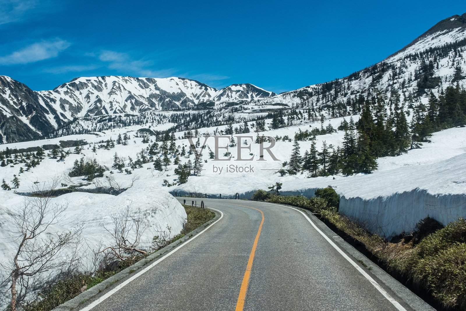 雪山之路照片摄影图片