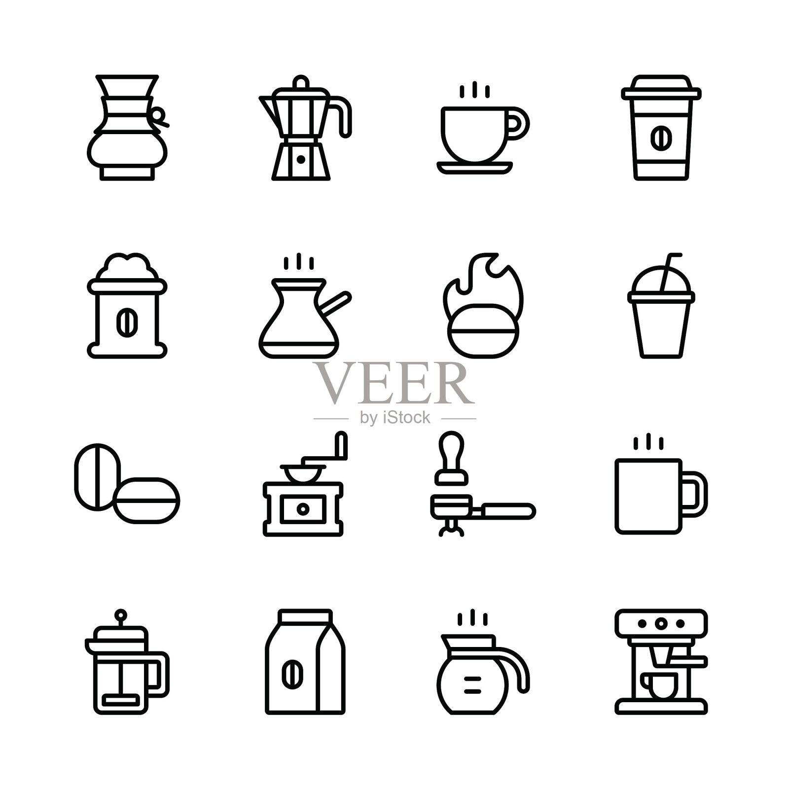咖啡图标-系列图标素材