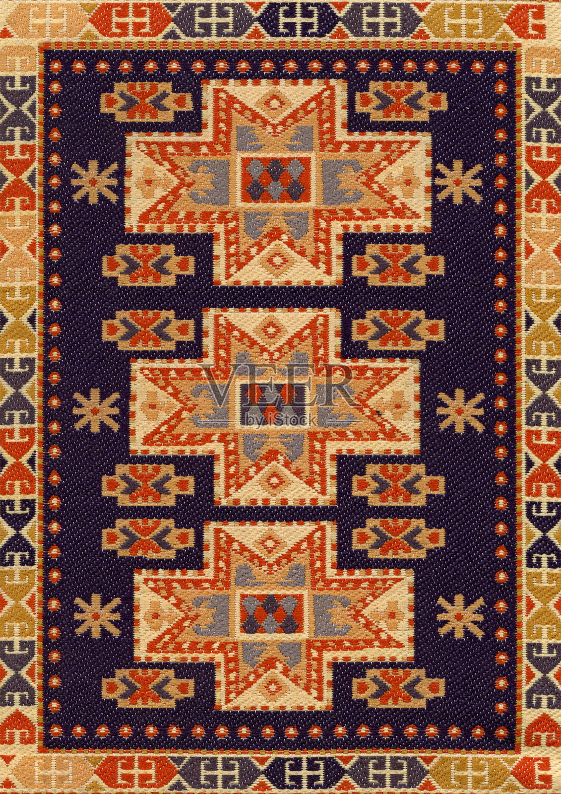 Anitque安纳托利亚波斯地毯怀旧纹理背景照片摄影图片