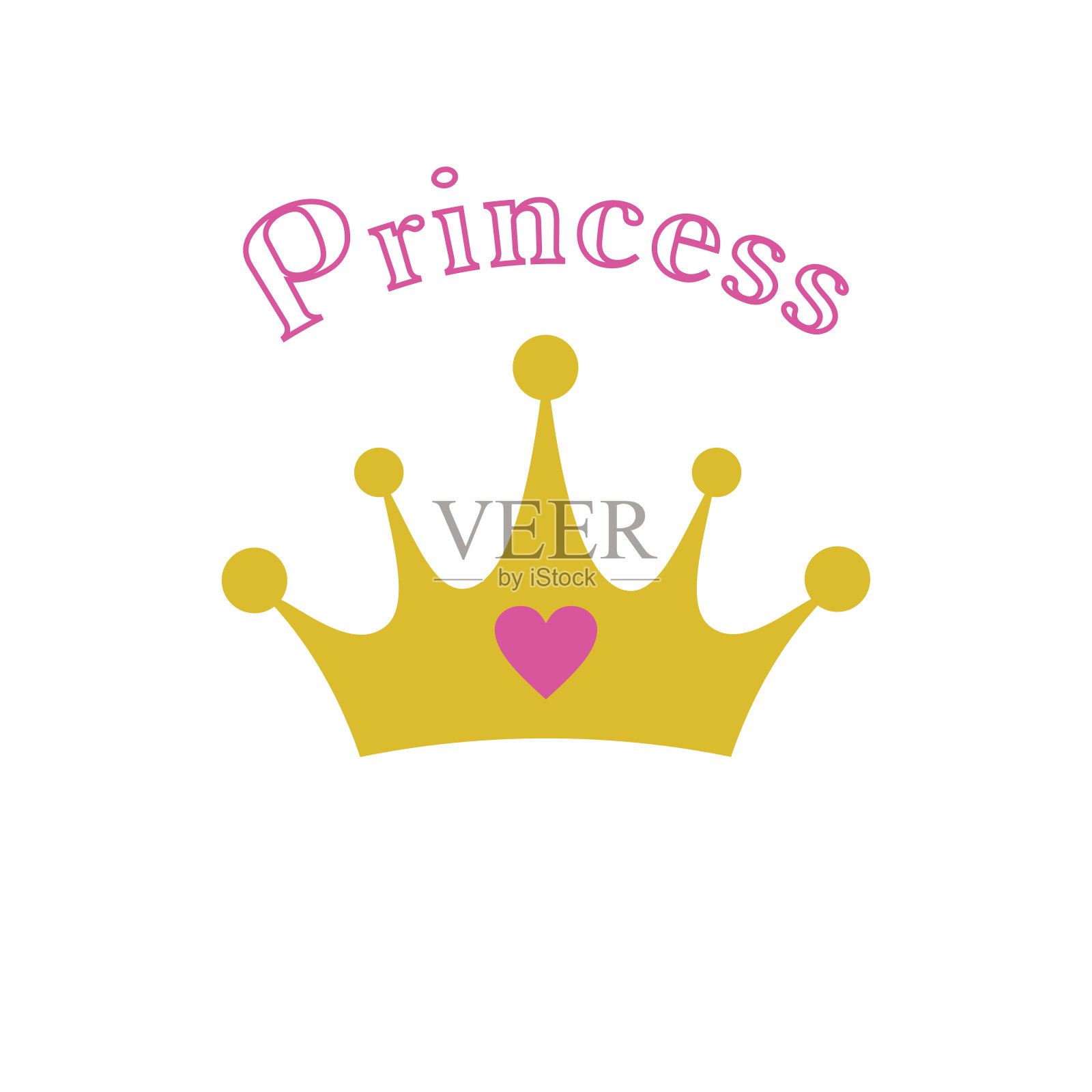 公主皇冠插画图片素材
