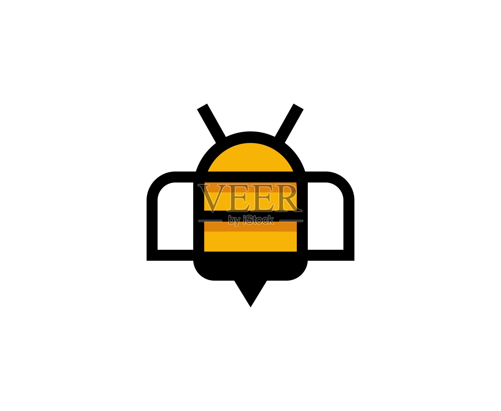 蜜蜂的象征设计元素图片