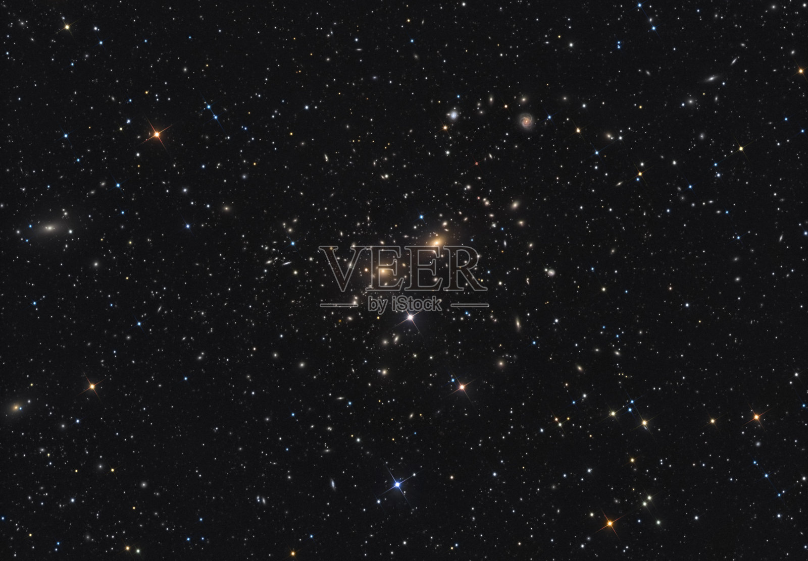 1000个星系在一张图片-后发超级星系团照片摄影图片