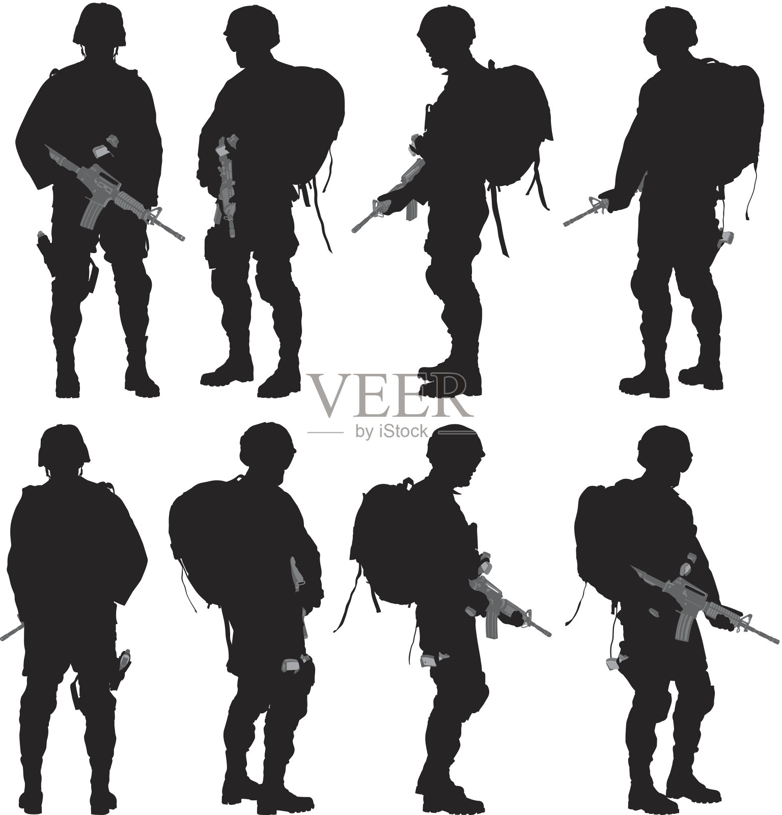 对士兵的各种看法设计元素图片