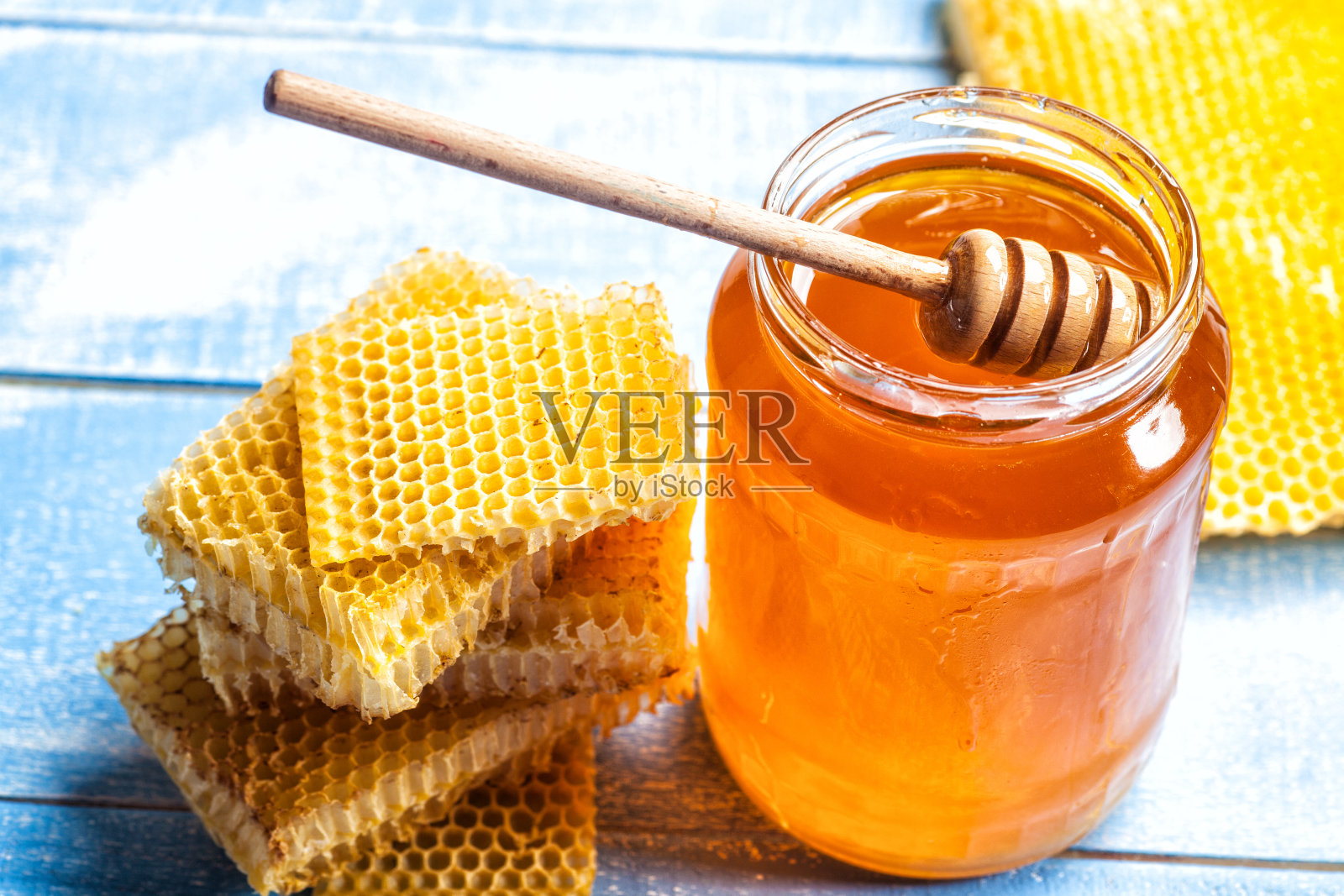 蜂蜜和蜂窝照片摄影图片