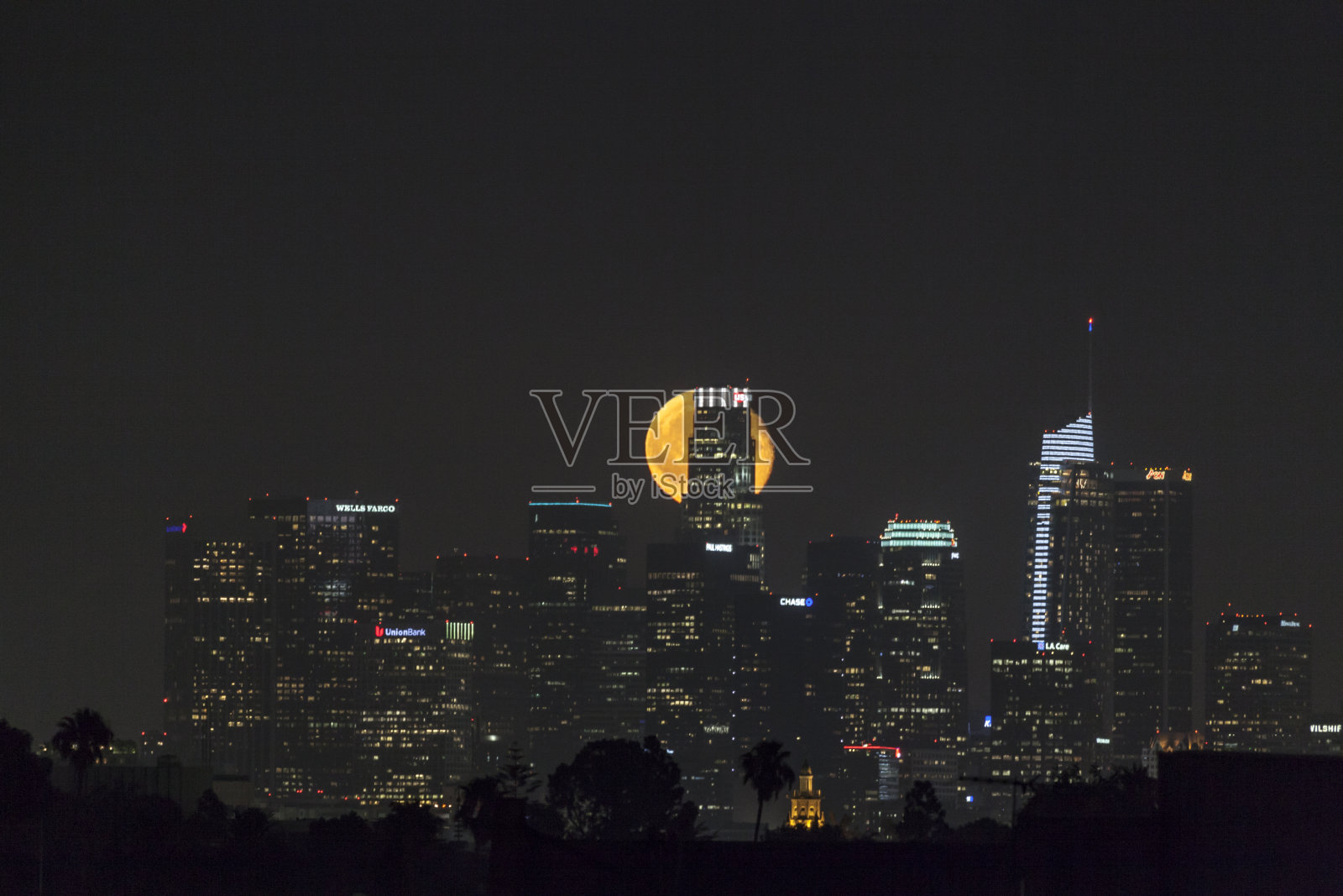 洛杉矶市中心的城市景观照片摄影图片