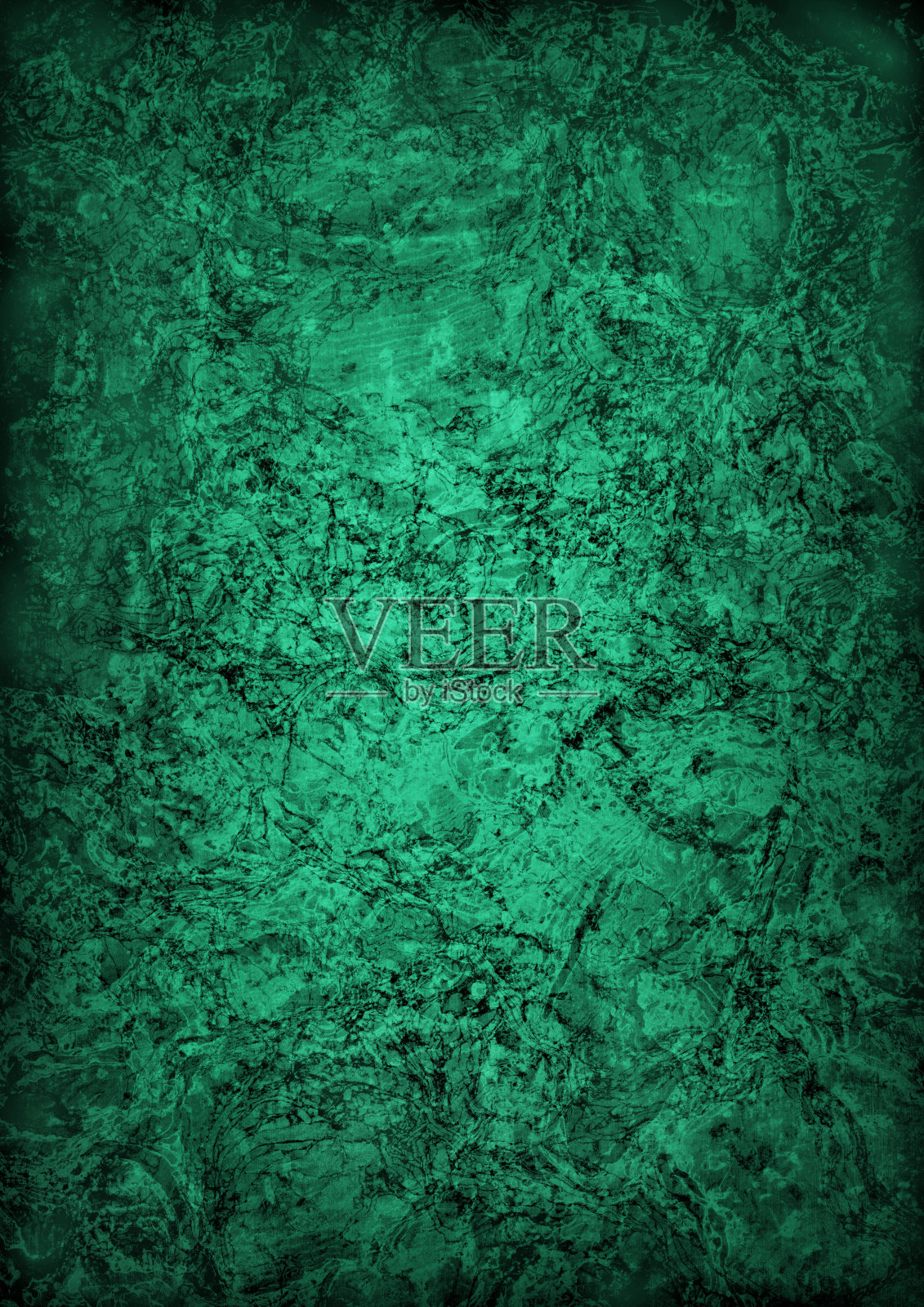 高分辨率深祖母绿软木瓷砖Vignette Grunge纹理照片摄影图片