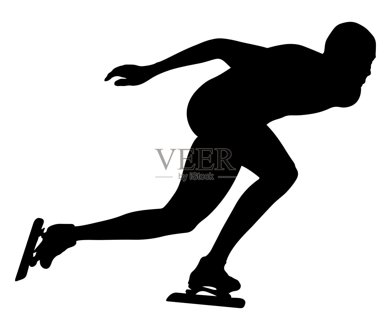运动员速滑运动员插画图片素材