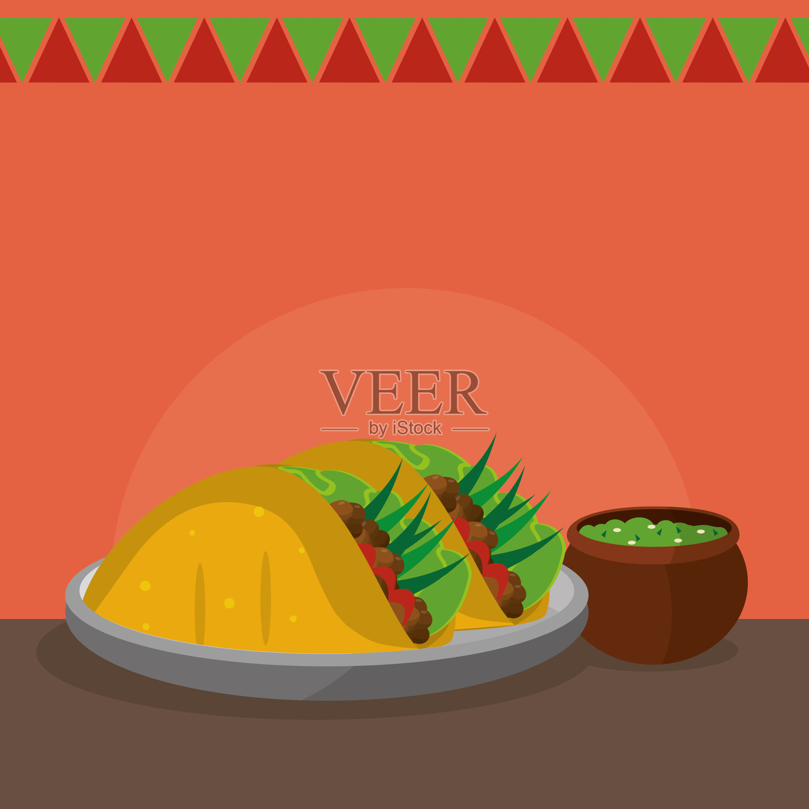 墨西哥食物设计插画图片素材