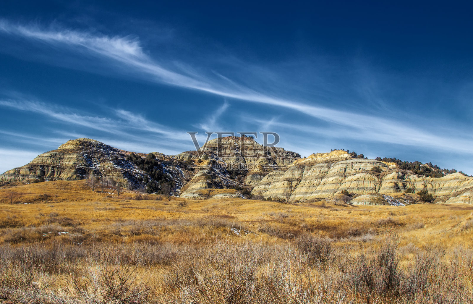 达科他州的岩石荒地照片摄影图片