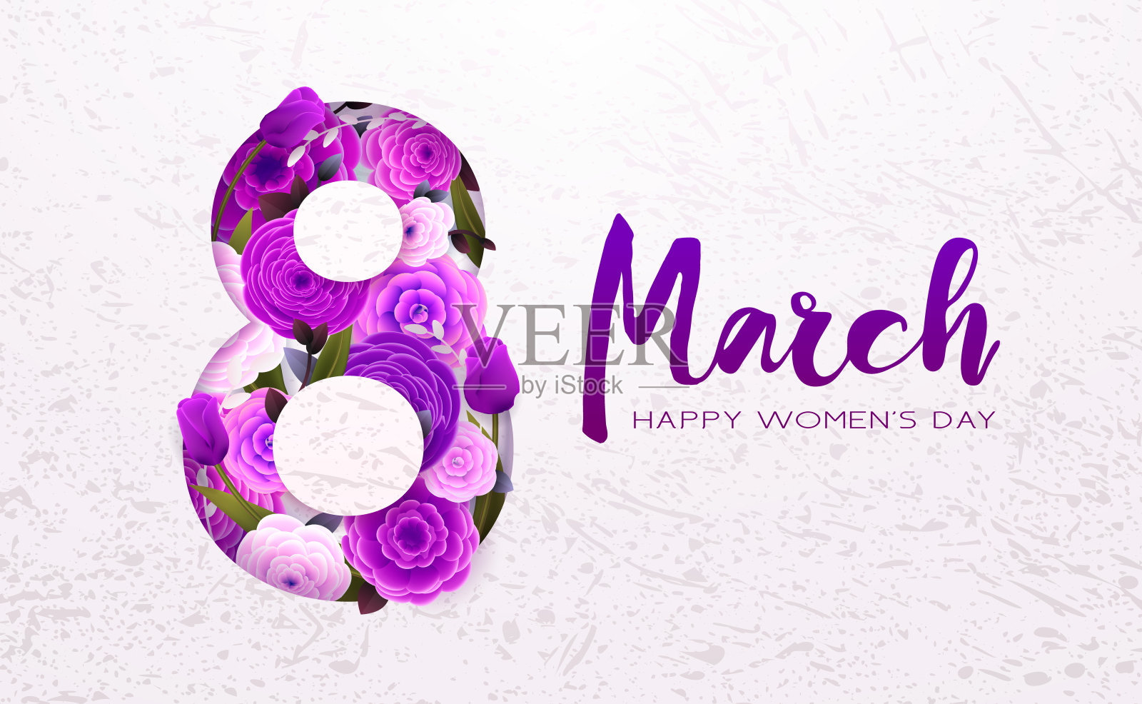 3月8日妇女节快乐的背景插画图片素材