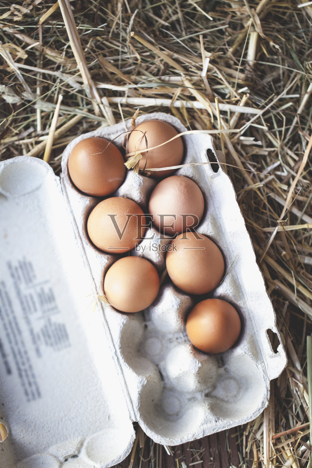 鸡笼里的新鲜鸡蛋照片摄影图片