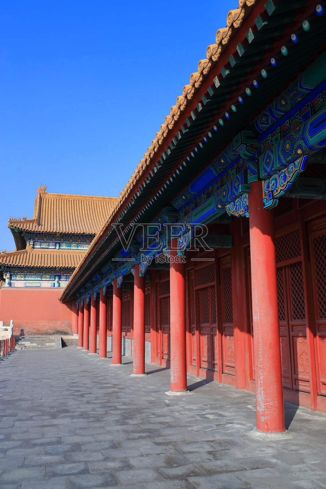 中国古代宫殿屋顶照片摄影图片