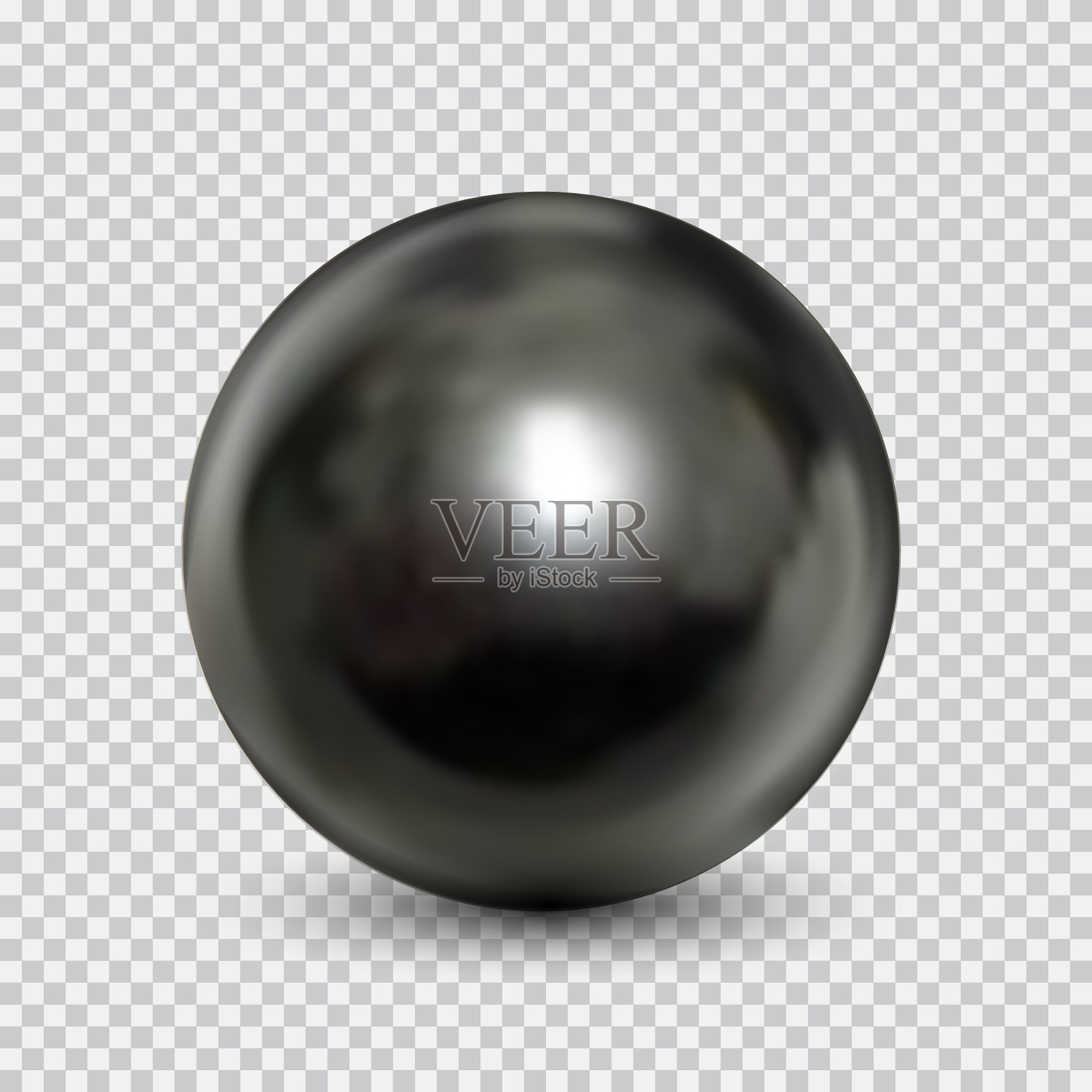 铬钢球现实孤立的白色背景设计元素图片