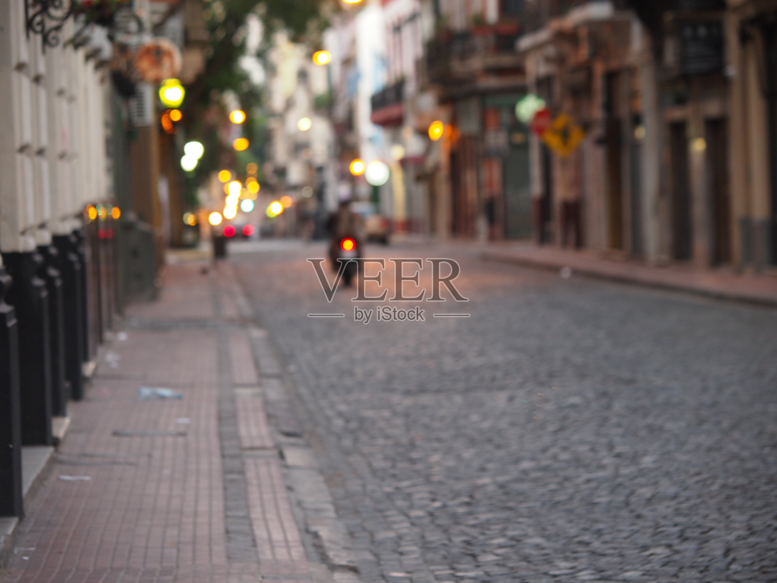布宜诺斯艾利斯的鹅卵石街道照片摄影图片