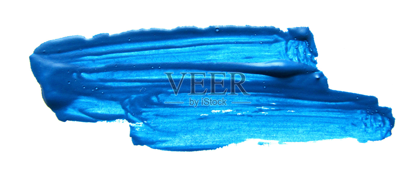 蓝色抽象派水粉笔触插画图片素材