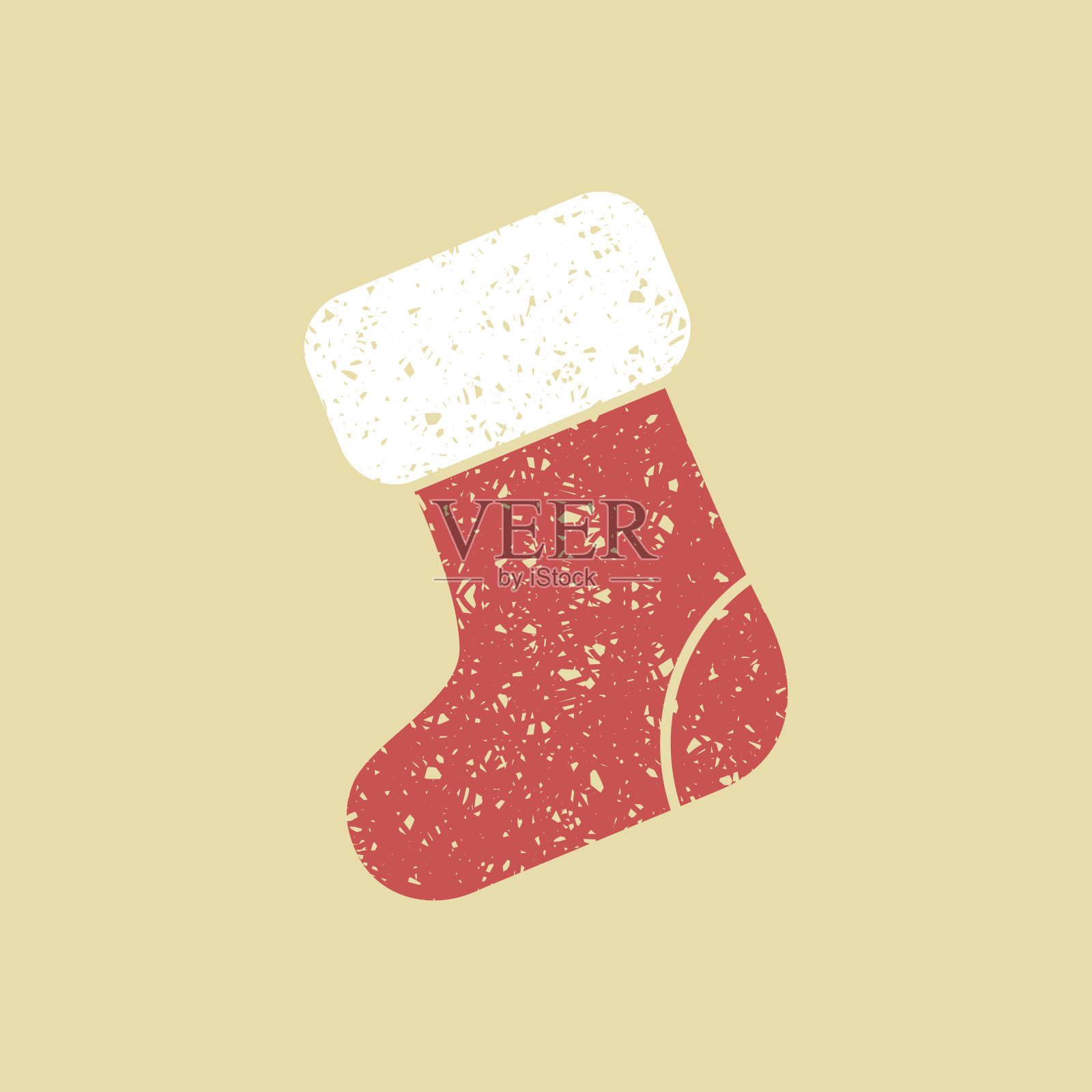 圣诞袜子图标插画图片素材