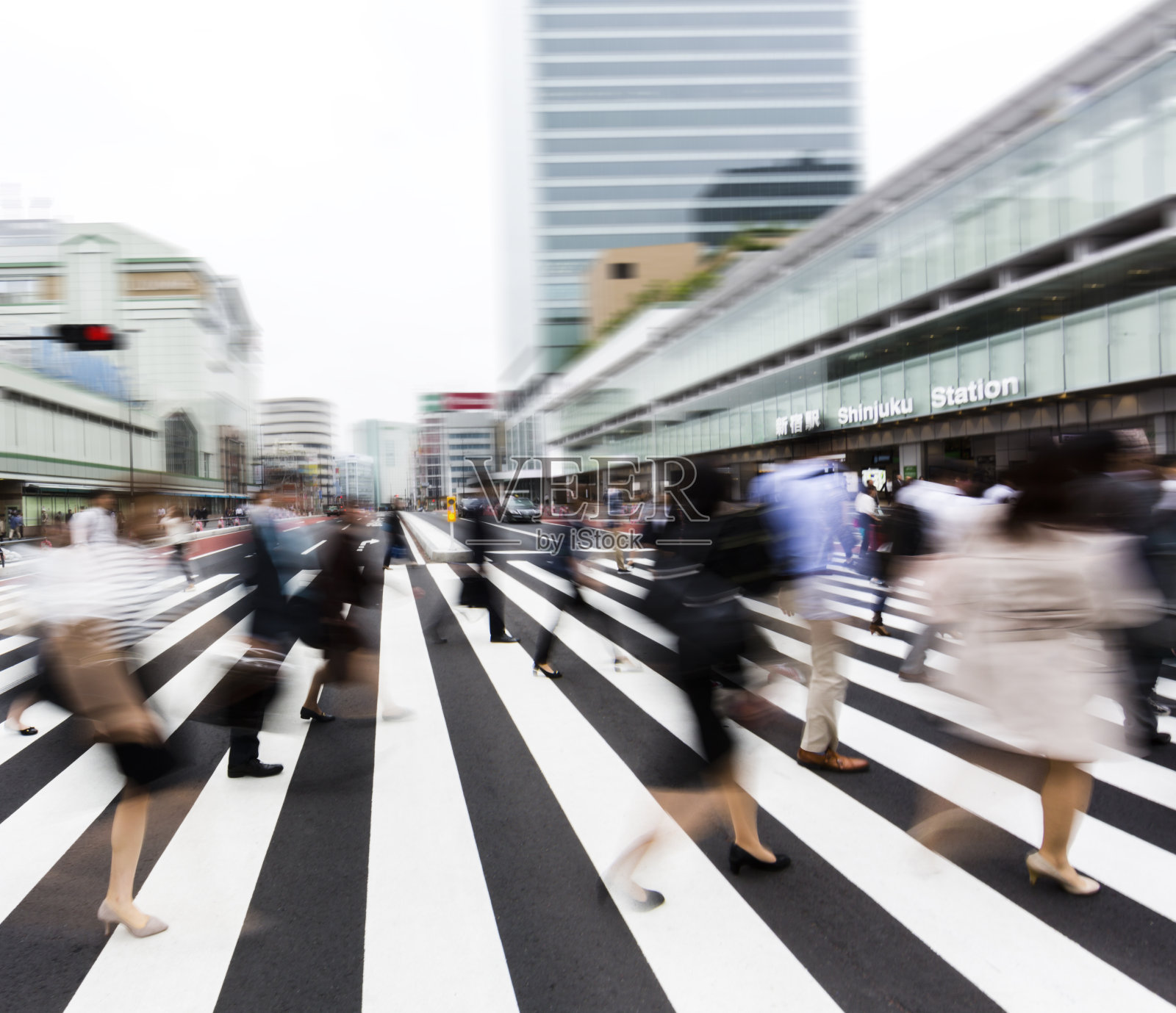 东京的行人过街处照片摄影图片