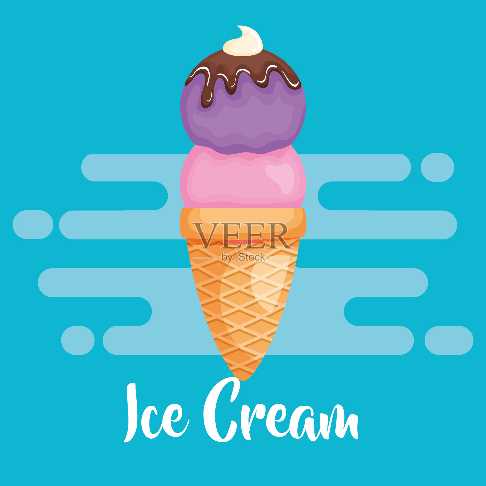 美味冰淇淋图标设计元素图片