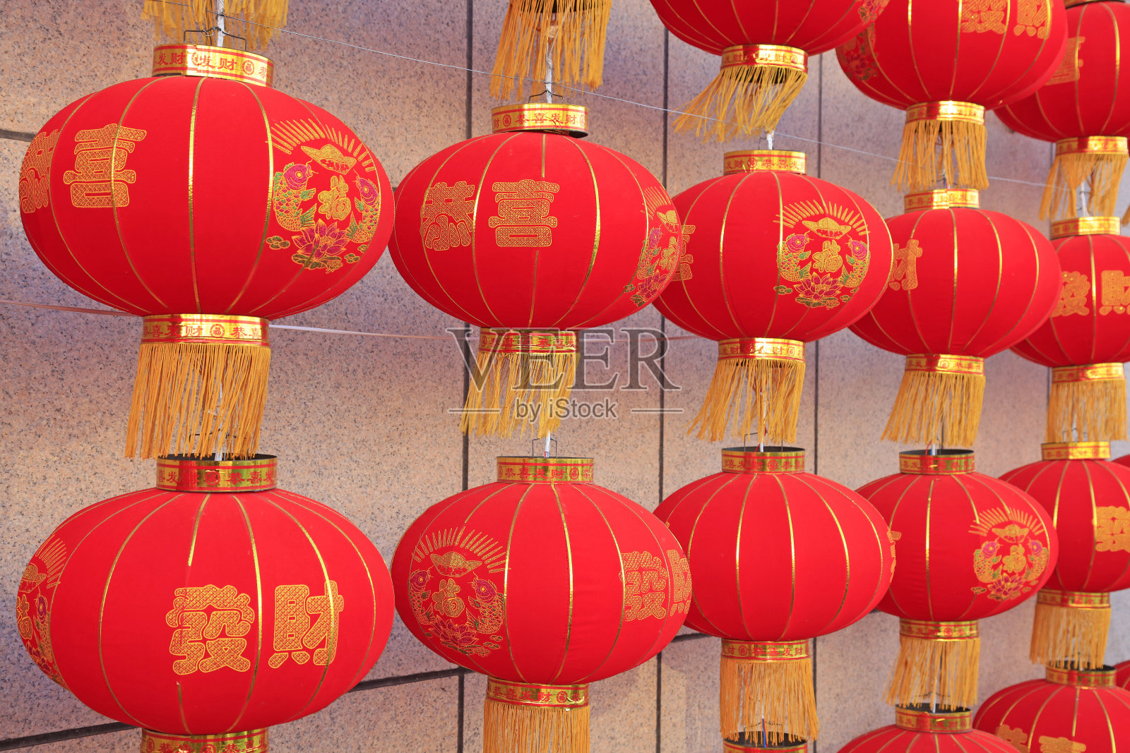 红灯笼，中国传统节日装饰品，特写照片照片摄影图片
