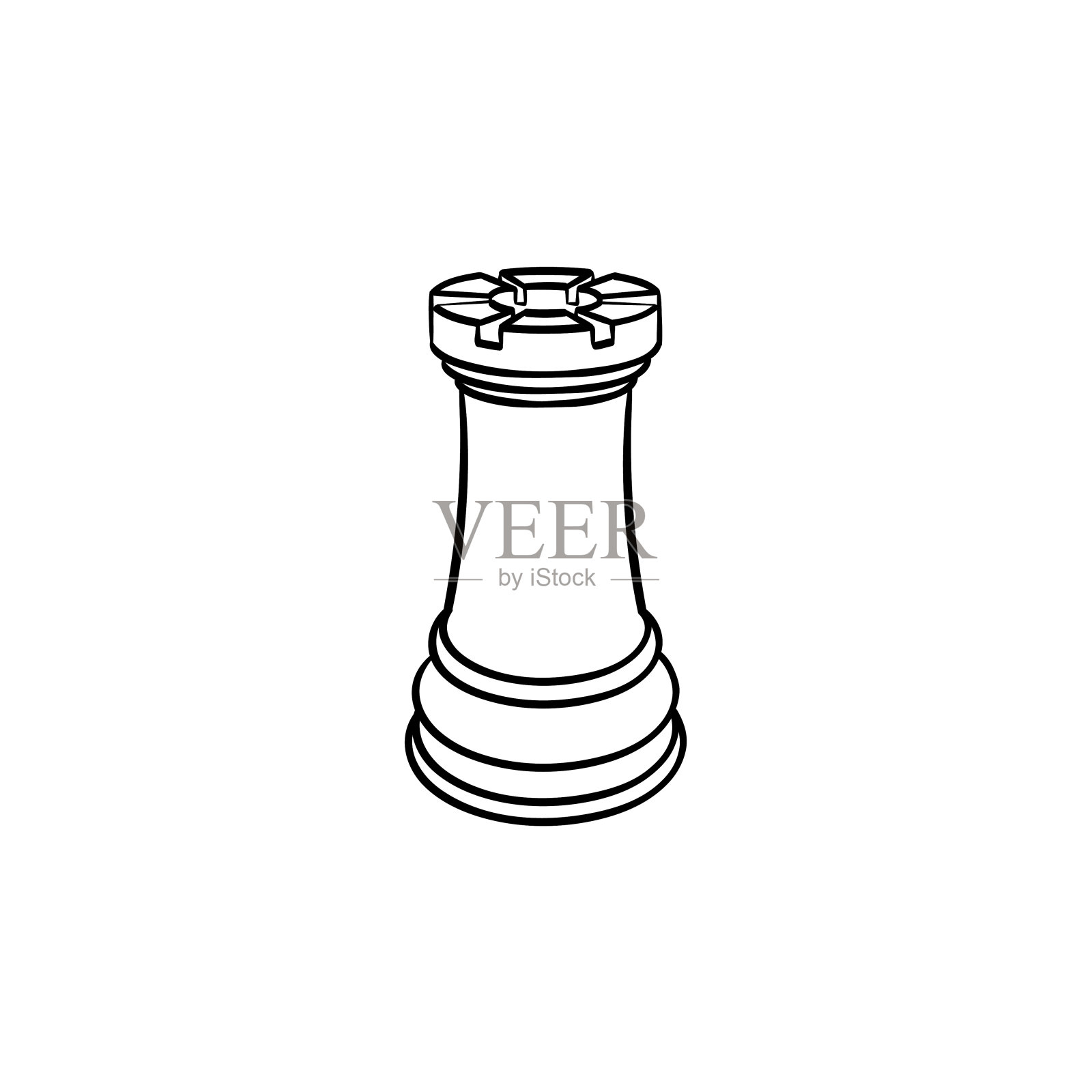 象棋人物手绘素描图标图标素材