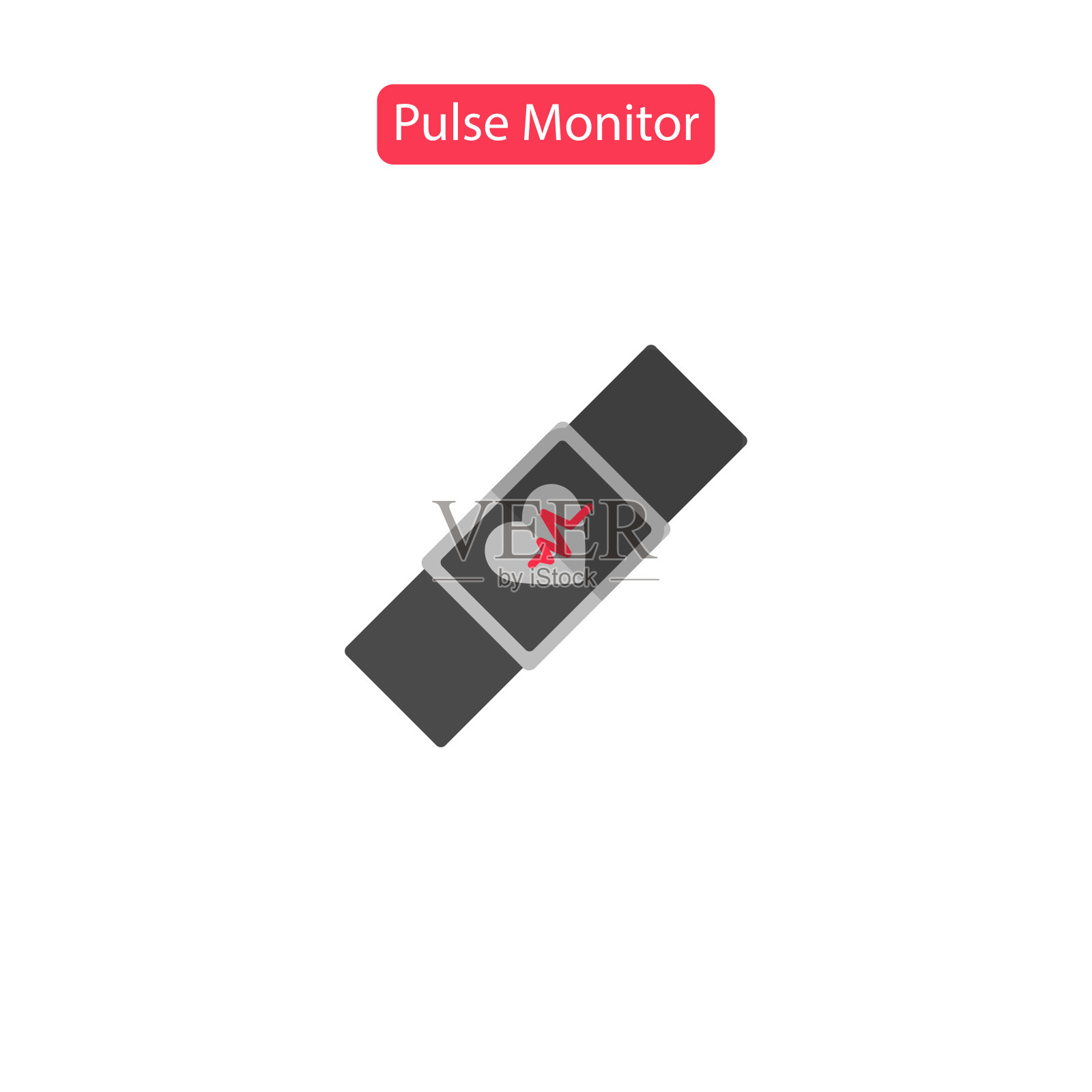 脉搏监控器适配图标插画图片素材