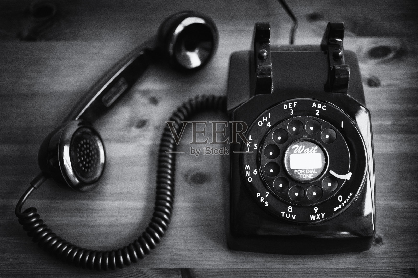 50年代老式旋转式电话照片摄影图片