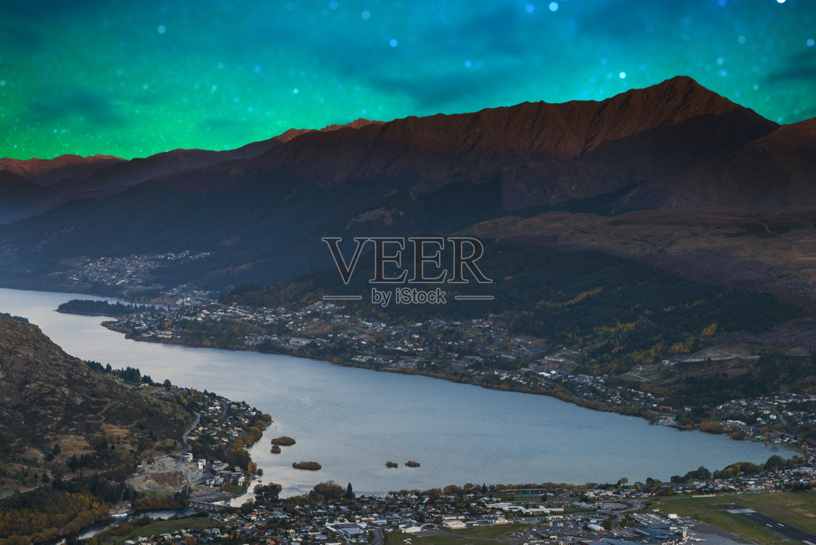 新西兰南岛银河全景自然景观照片摄影图片
