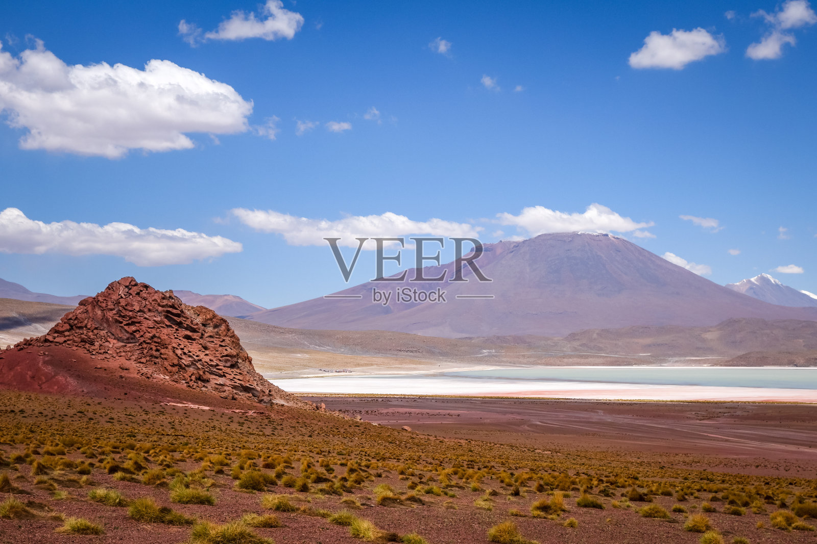 玻利维亚Altiplano reserva南部Lipez的本田泻湖照片摄影图片