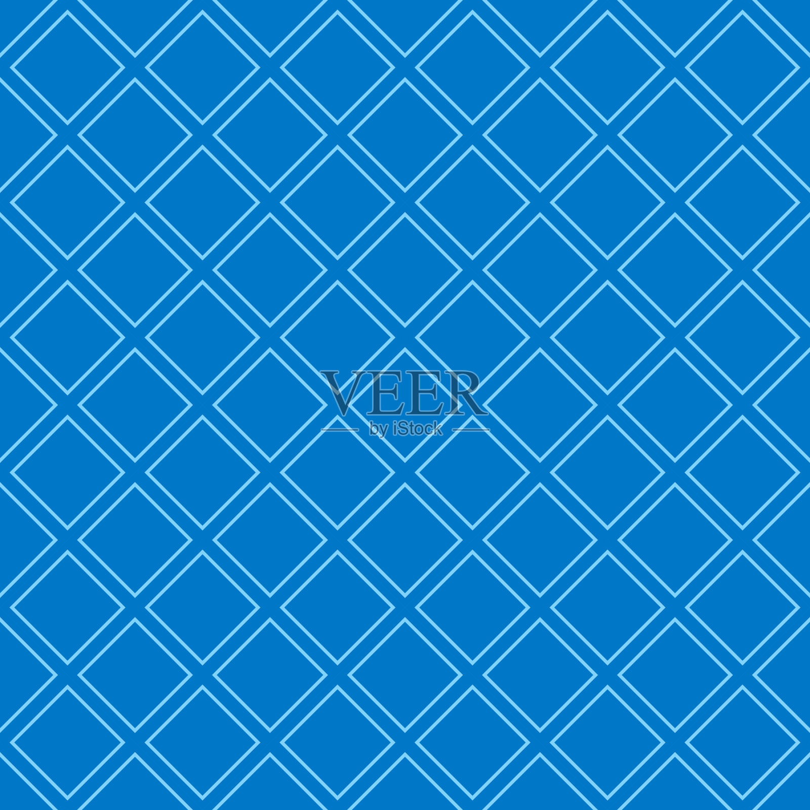 背景图案无缝几何蓝色对角正方形抽象和线矢量设计。插画图片素材