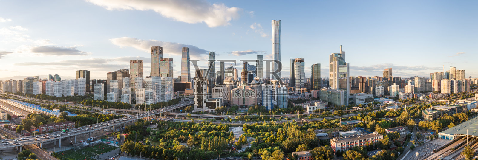 北京CBD全景照片摄影图片