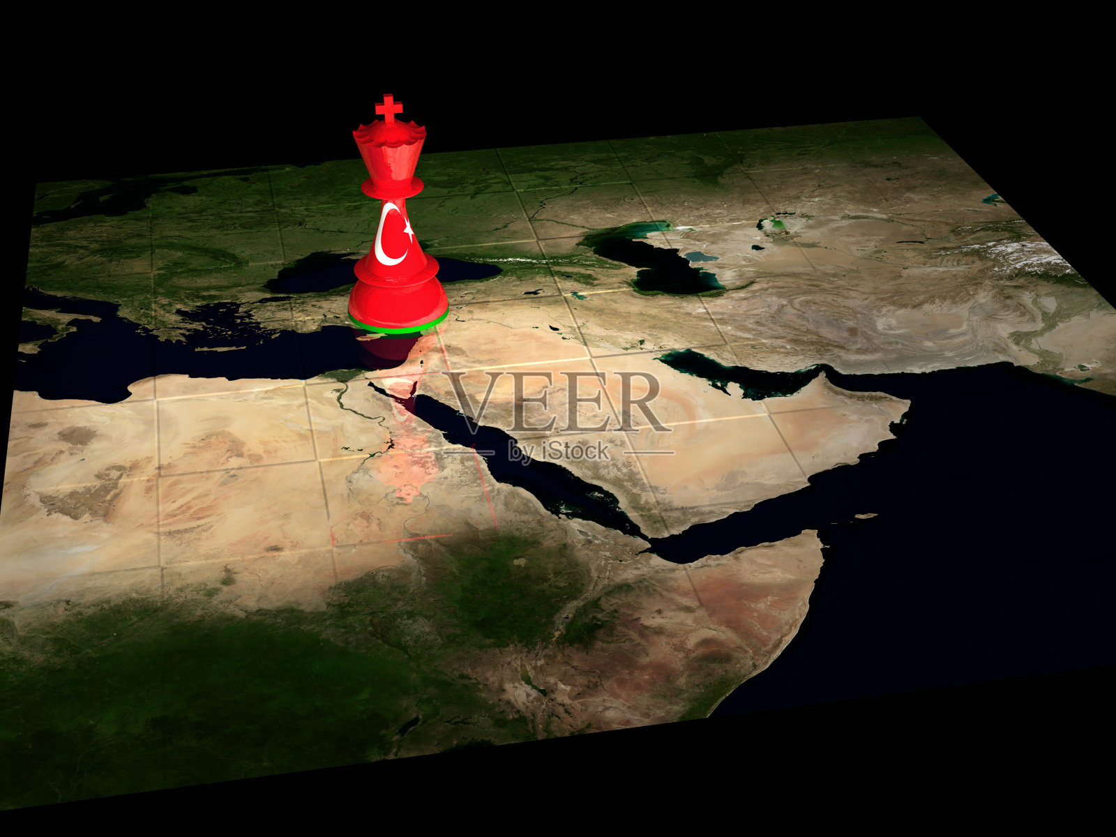 土耳其国际象棋地图照片摄影图片