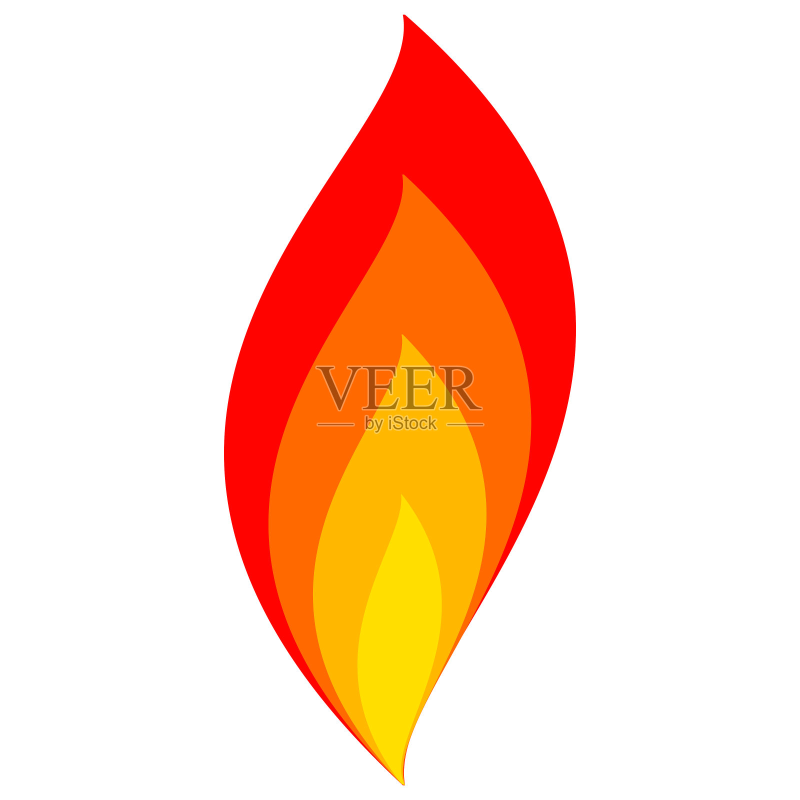 火焰图标火焰矢量符号火符号从火焰设计元素图片