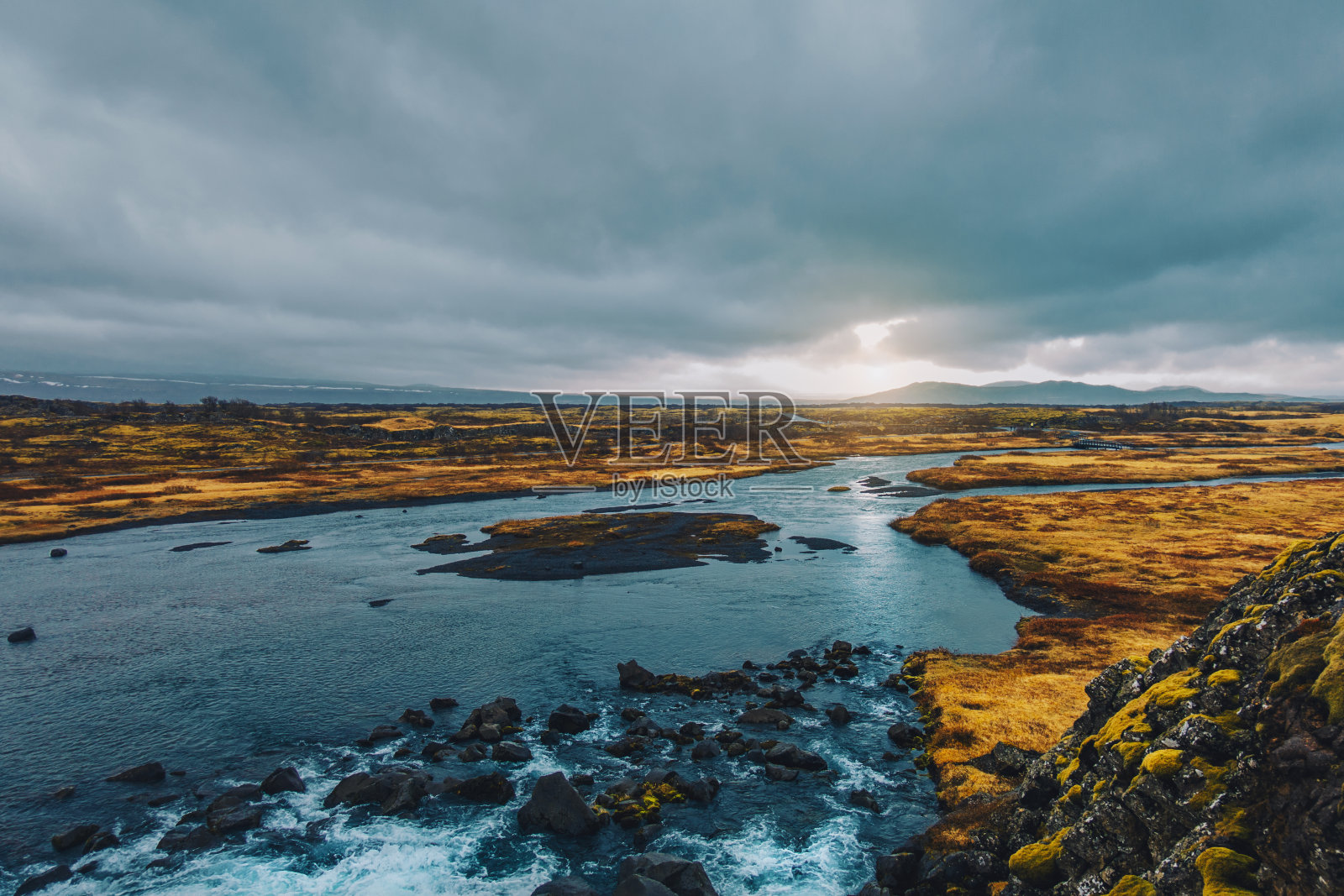 冰岛的Thingvellir国家公园照片摄影图片