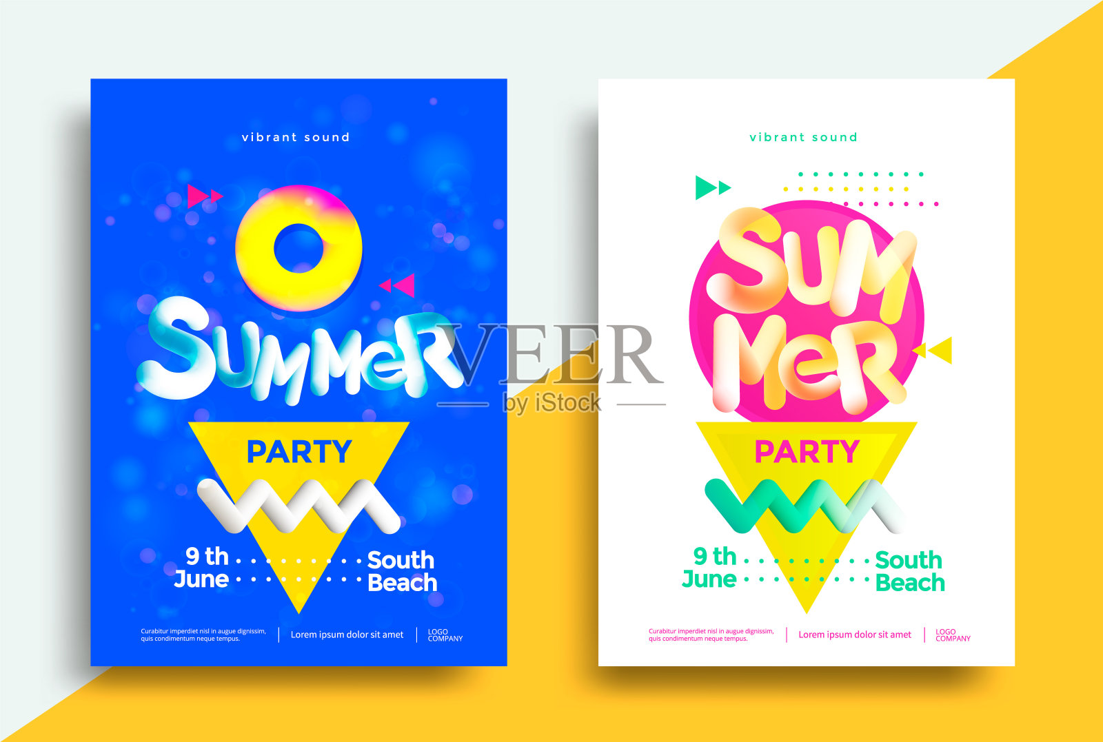 夏日聚会海报设计模板素材