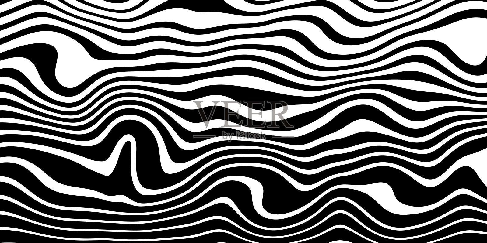 矢量迷幻线性波浪背景插画图片素材